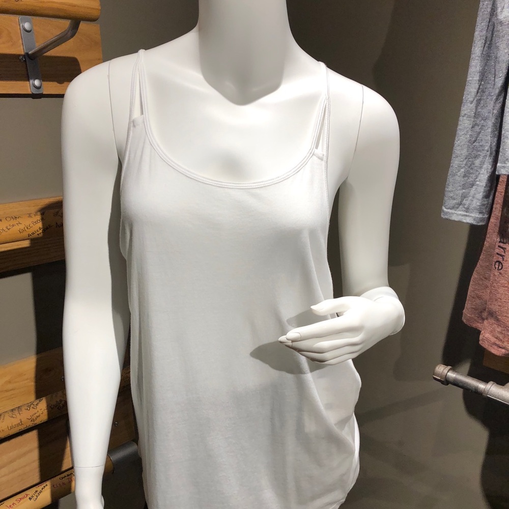 Pure Barre by Beyond Yoga White Tank